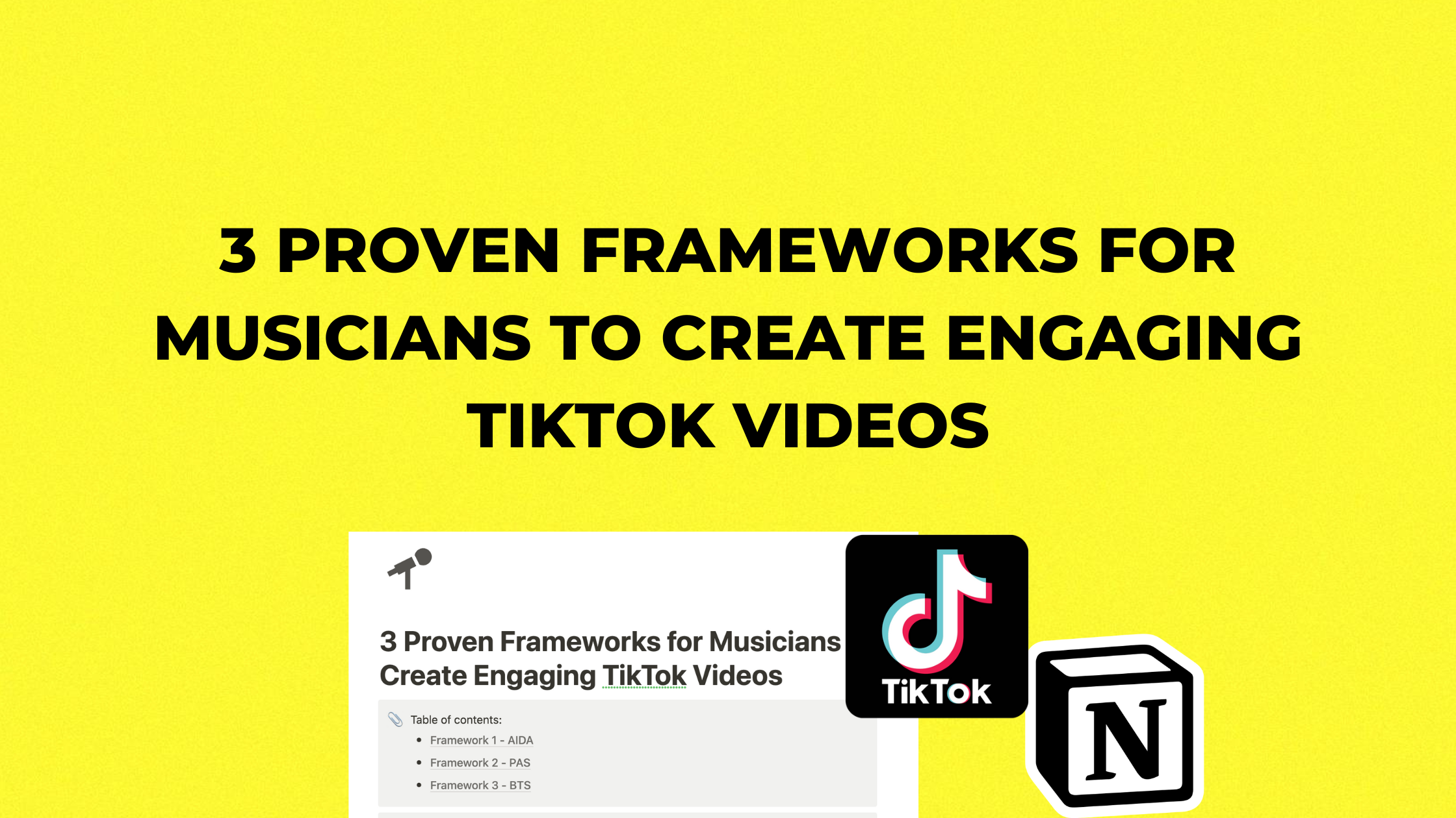 TikTok Content Template for Musicians: 9 Video Ideas