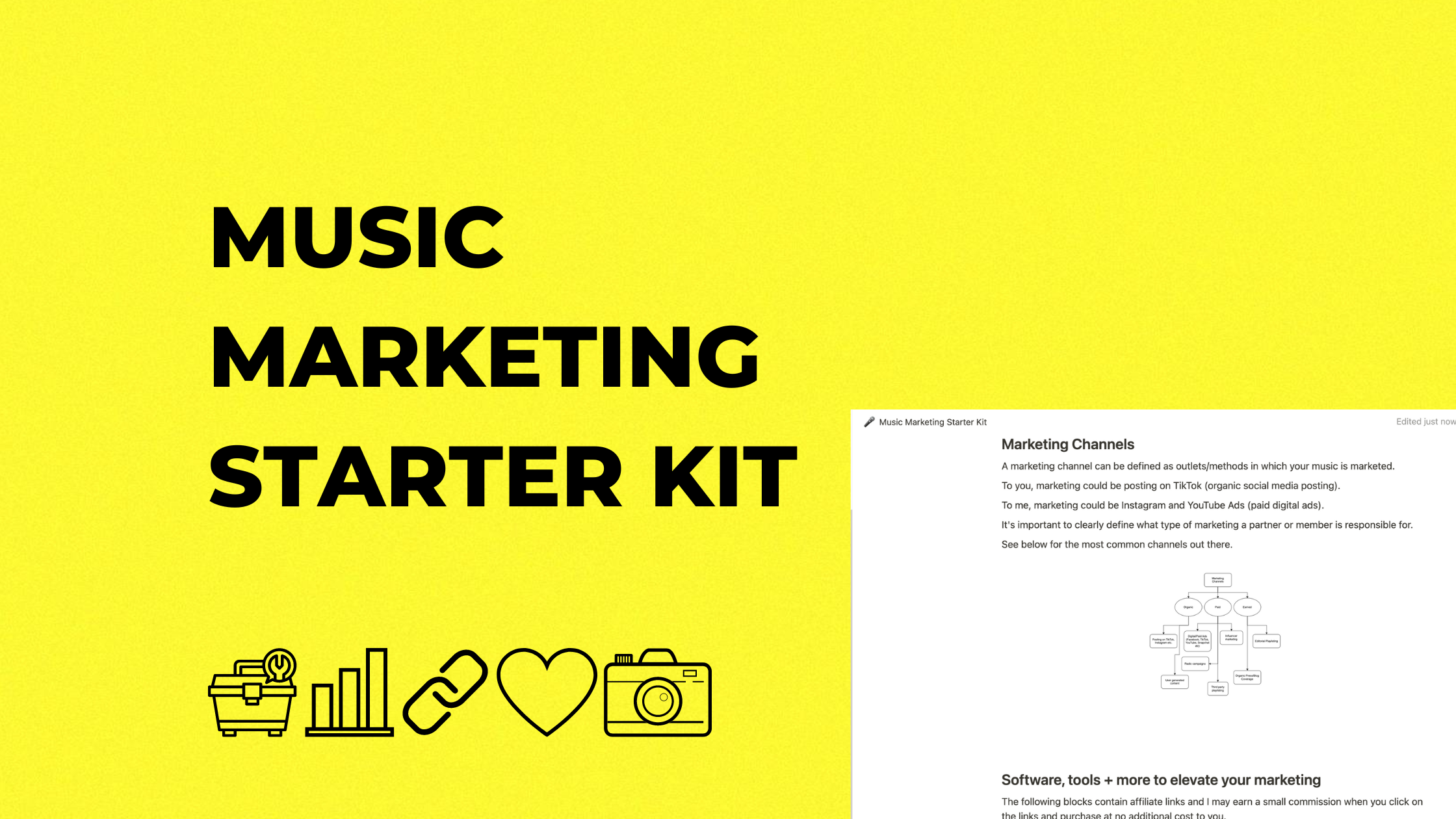 Music Marketing Tools and Starter Kit for Artists